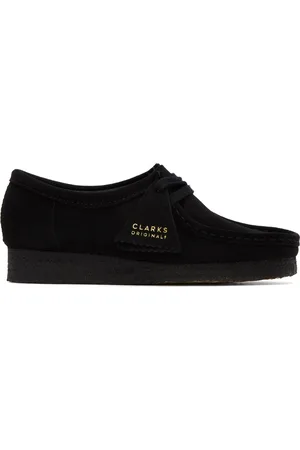 Clarks Women Loafers - Black Wallabee Derbys