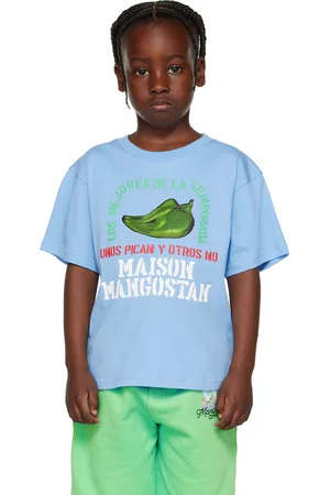 Maison Mangostan T-shirts - Kids Blue Peppers T-Shirt