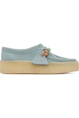 Clarks Women Accessories - Blue Wallabee Cup Oxfords