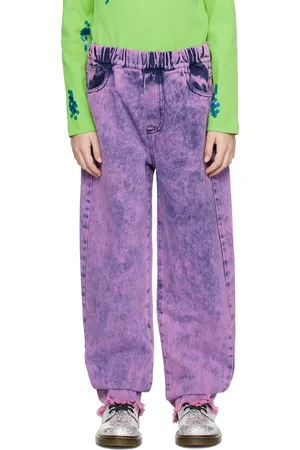 M’A Kids Jeans - Kids Purple Baggy Jeans