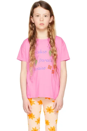 Tiny Cottons T-shirts - Kids Pink 'Paradiso' T-Shirt