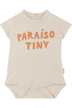 Tiny Cottons Rompers - Baby Beige 'Paraíso Tiny' Bodysuit