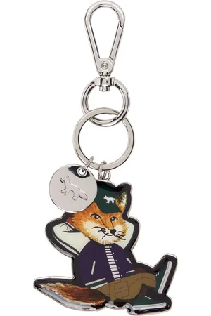 Maison Kitsuné Men Keychains - Silver Dressed Fox Keychain