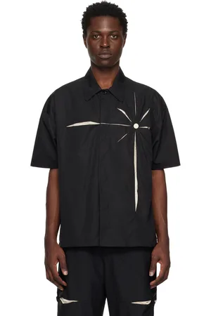 Kusikohc Men Shirts - Black Origami Shirt
