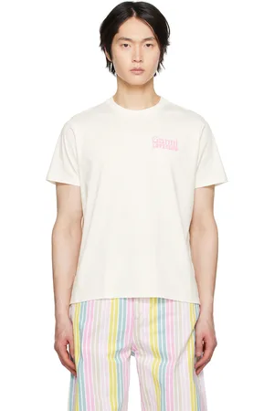 Ganni Men T-shirts - White Nightclub T-Shirt
