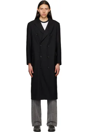Sunflower Men Coats - Black Long Coat
