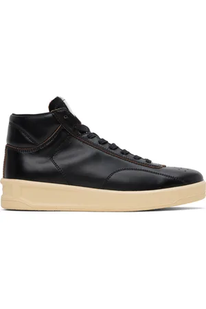 Jil Sander Men Sneakers - Black High-Top Sneakers