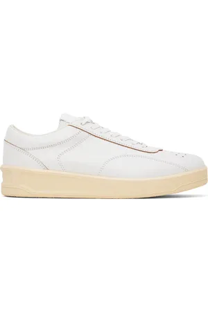 Jil Sander Men Sneakers - Off-White Low-Top Sneakers