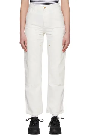 Carhartt Women Jeans - Off-White Double Knee Jeans