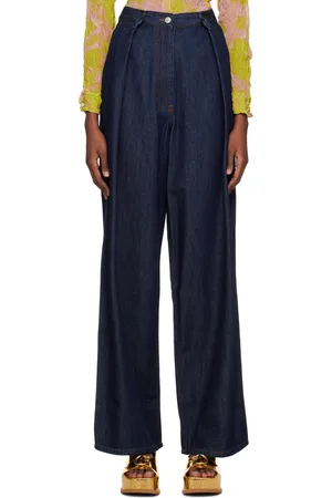 DRIES VAN NOTEN Indigo Wide-Leg Jeans