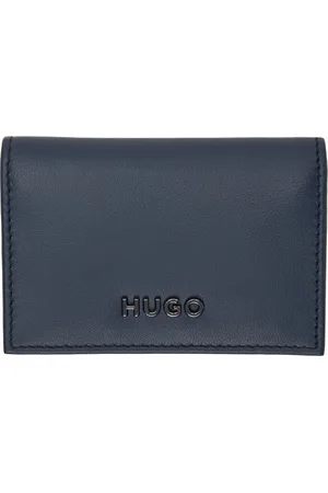 HUGO BOSS Men Wallets - Navy Bifold Card Holder