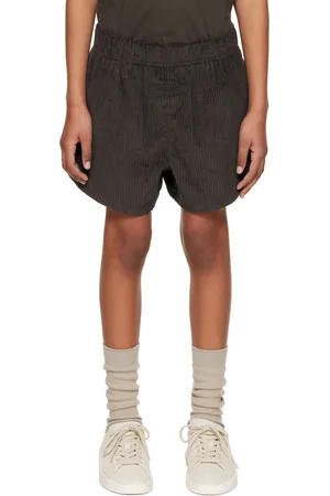 Essentials Shorts - Kids Gray Drawstring Shorts