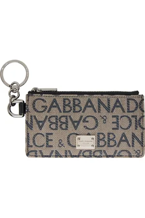 Dolce & Gabbana Men Wallets - Brown & Black Jacquard Card Holder
