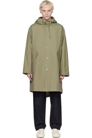 Jil Sander Men Coats - Khaki Oversized Coat