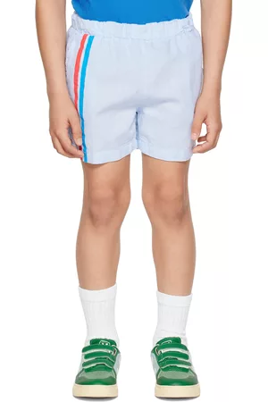 Bonmot Shorts - Kids Blue Side Stripe Shorts