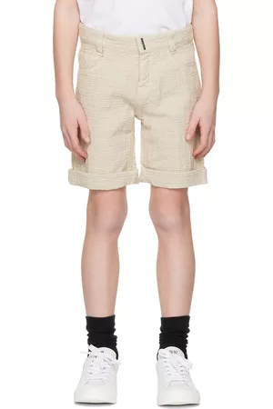 Givenchy Shorts - Kids Beige Rolled Shorts