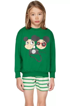 Mini Rodini Sweatshirts - Kids Green Ritzratz Sweatshirt