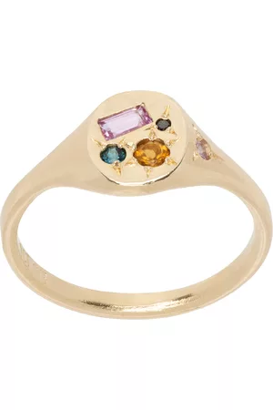Seb Brown Men Rings - Gold Neapolitan Ring