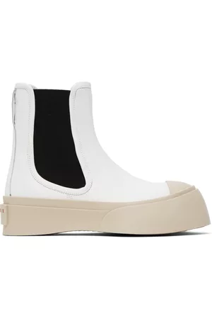 Marni White Pablo Chelsea Boots