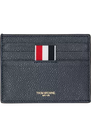 Thom Browne Men Wallets - Navy Anchor Card Holder