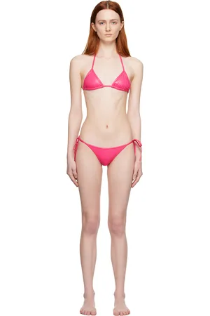 The Attico Pink Triangle Bikini