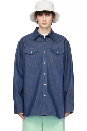 Acne Studios Indigo Button-Up Denim Shirt