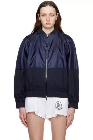 Moncler Navy Gobie Bomber Jacket