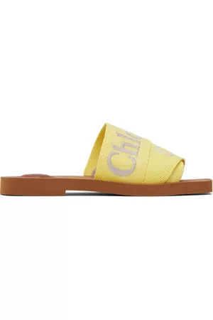Chloé Women Sandals - Yellow Woody Mules