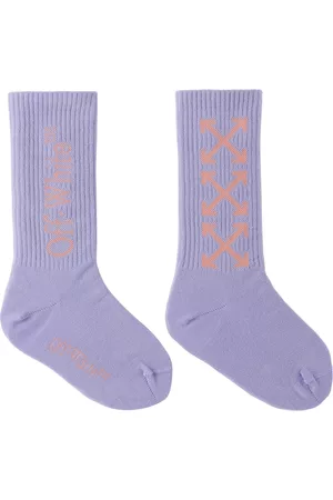 OFF-WHITE Socks - Kids Purple Arrow Socks