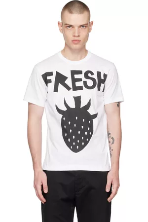 Comme des Garçons Men T-shirts - White Brett Westfall Edition 'Fresh' T-Shirt
