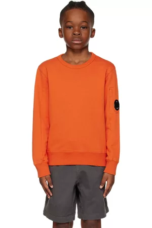 C.P. Company Sweatshirts - Kids Orange Basic Sweatshirt