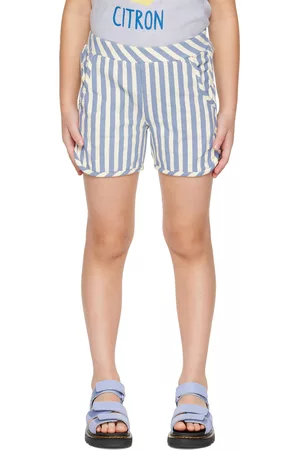 Wander & Wonder Shorts - Kids Blue Striped Shorts