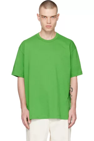Comme des Garçons Men T-shirts - Green Crewneck T-Shirt