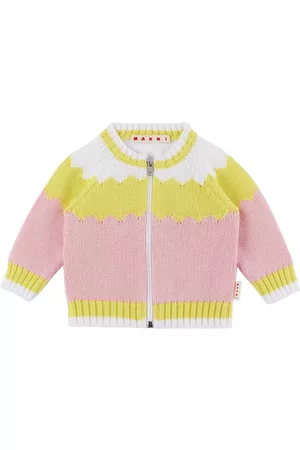 Marni Accessories - Baby Pink & Yellow Color Block Sweater