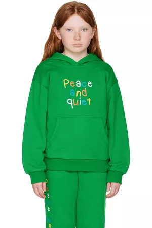 Museum Of Peace & Quiet Hoodies - SSENSE Exclusive Kids Green Hoodie