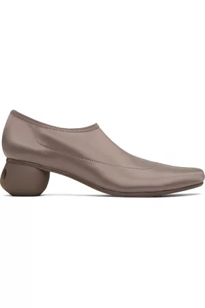 Issey Miyake Women Heels - Taupe United Nude Edition Carve Pumps
