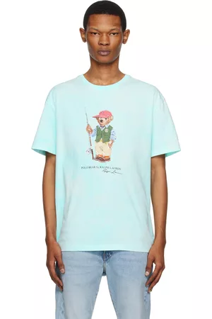 Ralph Lauren Men Polo Shirts - Blue Polo Bear T-Shirt