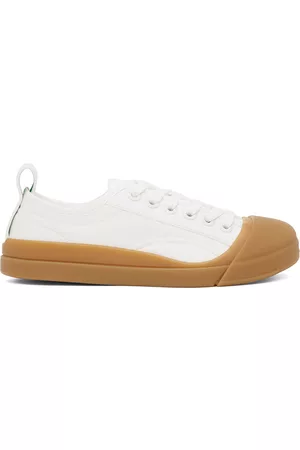 Bottega Veneta White Vulcan Sneakers