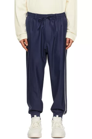 Y-3 Men Loungewear - Blue Cuffed Lounge Pants