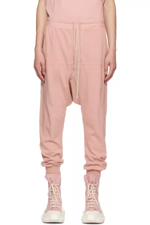 Rick Owens Men Loungewear - Pink Drawstring Lounge Pants