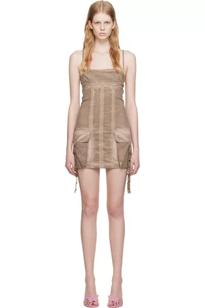 BLUMARINE Women Dresses - Tan Cargo Minidress