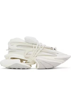 Balmain Men High Top Sneakers - White Unicorn Sneakers