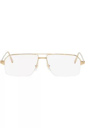 Cartier Women Sunglasses - Gold Aviator Glasses