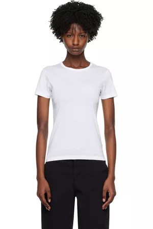 Sunspel Women T-shirts - White Classic T-Shirt
