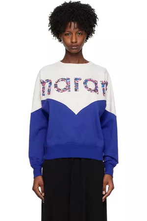 Isabel Marant Women Sweatshirts - Gray & Blue Houston Sweatshirt