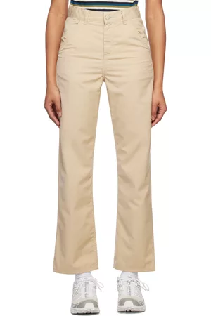 Carhartt Women Pants - Beige Simple Trousers