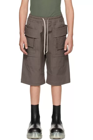 Rick Owens Shorts - Kids Gray Creatch Shorts