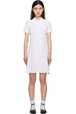 Thom Browne Women Dresses - White Gusset Minidress