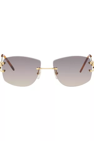 Cartier Women Sunglasses - Gold 'Signature C de ' Sunglasses