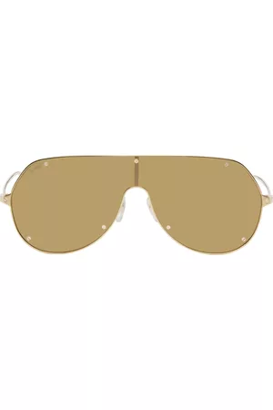 Cartier Women Sunglasses - Gold 'Santos de ' Sunglasses